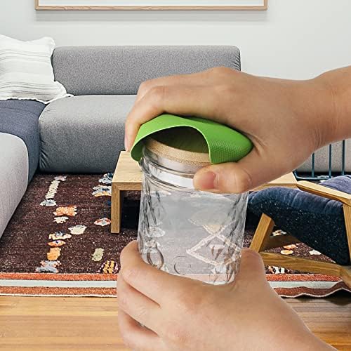 LUTER 4pcs Jar Opener Gripper Pad for Seniors with Weak Hands, Rubber