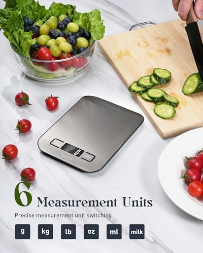 Food Scale, Digital Kitchen Scale with Grams & Ounces Units, 11lb