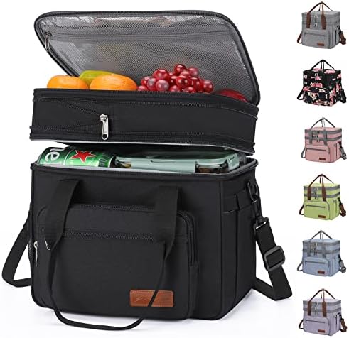 Maelstrom 23L Insulated Lunch Box, Expandable Double Deck Cooler Bag