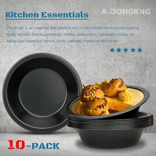 5 Inch Mini Pie Tin, 10-Pack Small Pie Pans