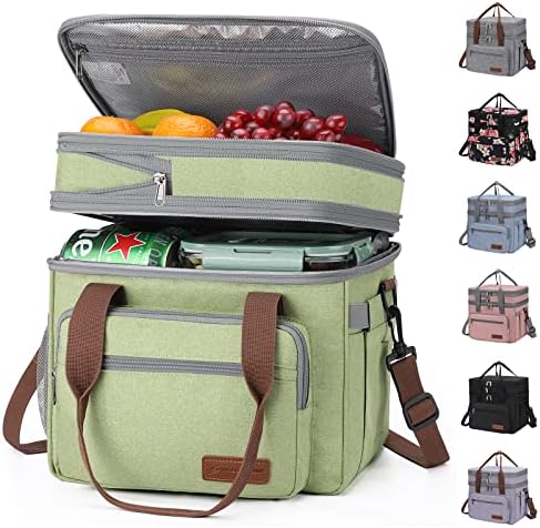 Maelstrom 23L Insulated Lunch Box, Expandable Double Deck Cooler Bag