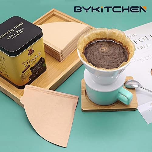BYKITCHEN Size 02 Cone Coffee Filters for Pour Over Coffee Maker Dripper