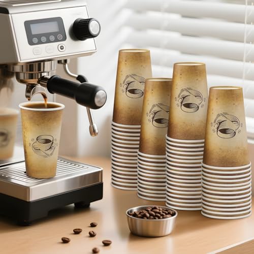 Clawsoff 180 Pack 16 oz Coffee Cups Disposable Hot Paper Cups