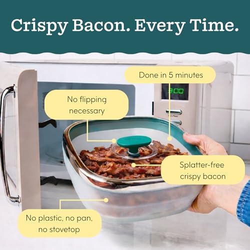 Anyday 10-Cup Square Glass Food Storage (Blueberry)