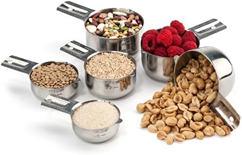 Hudson Essentials Stainless Steel Measuring Cups Set (6 Piece Set) (Pack of 2)