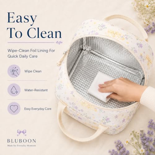 Bluboon Lunch Box for Women Cute Lunch Bag Reusable Insulated Lunch Bags Large Capacity Lunchbox Cooler for Work Picnic or Travel Gifts