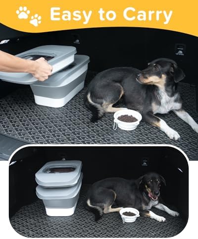 10-13 Lbs Dog Food Storage Container,Collapsible Dog Food Container