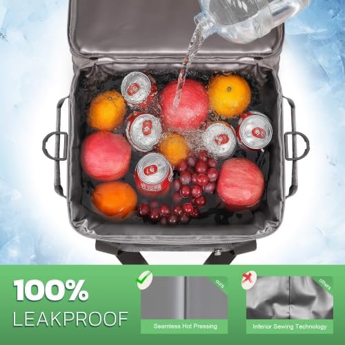 MIYCOO Cooler Bag with Expandable Double Deck, 60 Can Leakproof Cooler