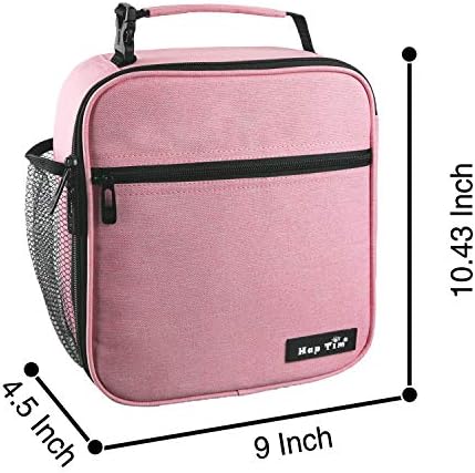 Hap Tim lunchbox for Adult, Insulated Lunch Bag for Women, Reusable Lunch Box, Spacious Lunchbag, Pink (18654-PK)
