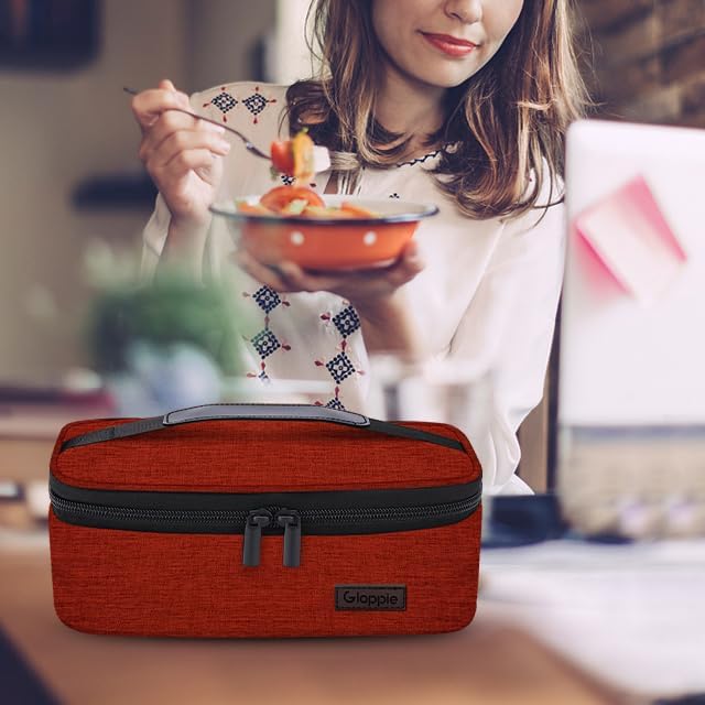 Gloppie Small Lunch Bag, Insulated Lunch Box for Adults & Kids, Wine