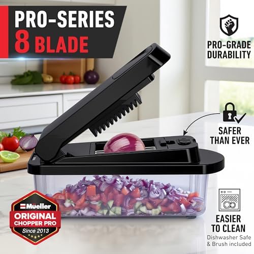 MUELLER HOME Pro-Series 10-in-1, 8 Vegetable Chopper & Mandoline Slicer