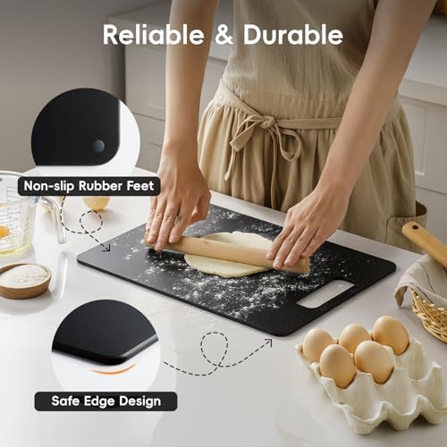 Wood Fiber Cutting Board Set of 2, Dishwasher Safe, Non-Toxic, BPA-Free