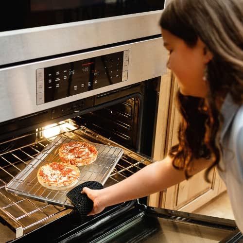 Kitchenatics 4-Tier Stackable Cooling Rack Space Saving Baking Set, 15x10"