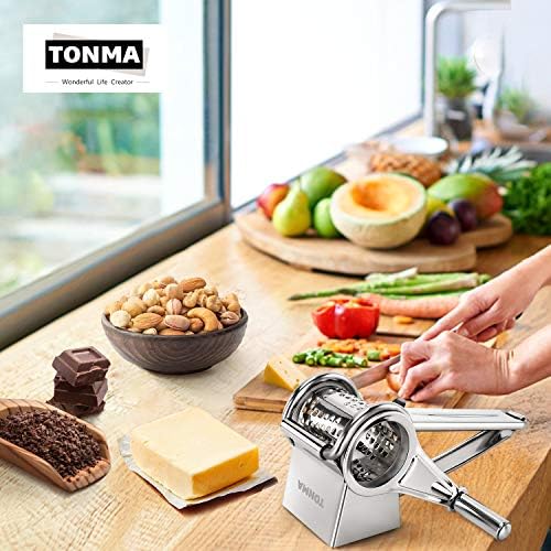 TONMA Multipurpose Rotary Cheese Grater Hand Crank