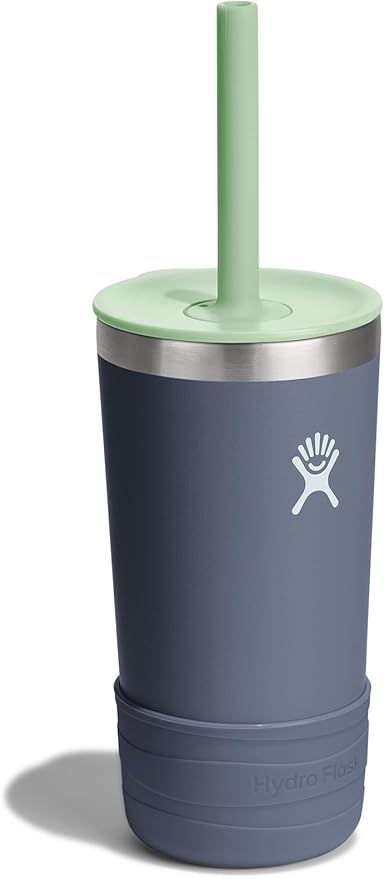 Hydro Flask Kids 12 Oz Tumbler with Lid and Straw for School - Insulated Stainless Steel in Koala Gray
