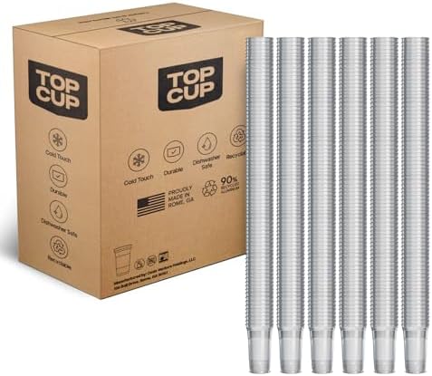 Top Cup Bulk Aluminum Party Cups, Stealth Design, 12oz, 450 Count