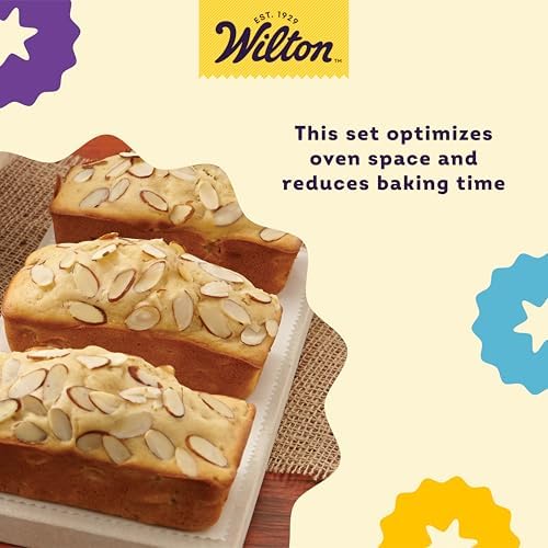 Wilton Recipe Right Loaf Pan for Baking, Mini Size, Single Cavity, Set of 3
