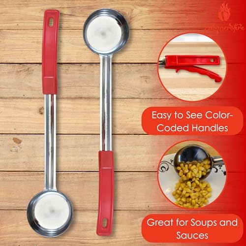 2 oz Solid Stainless Steel Portion Control Ladle Spoodle - [Pack of 12]