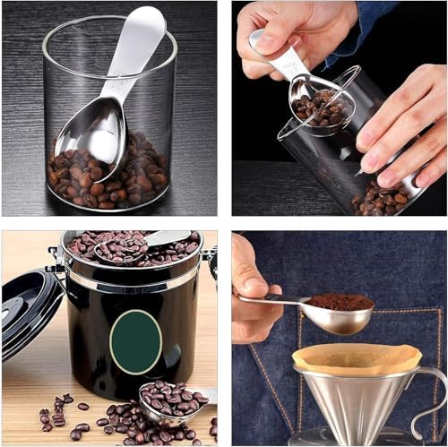 Stainless Steel 1 Tablespoon Measuring Coffee Scoop Spoon (Stainless Steel 3)