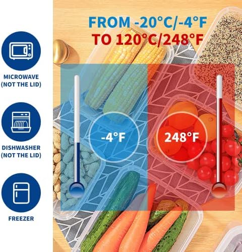 KIGI Large Food Storage Containers, Set of 2 (17.7 Cup)