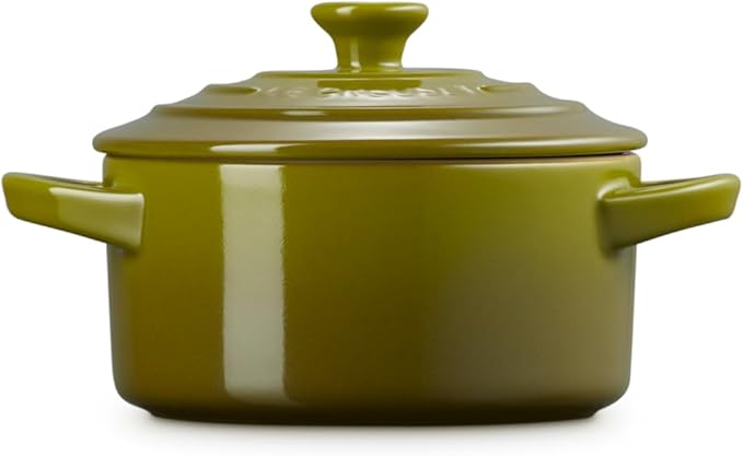 Le Creuset Stoneware Mini Round Cocotte, 8 oz., Olive