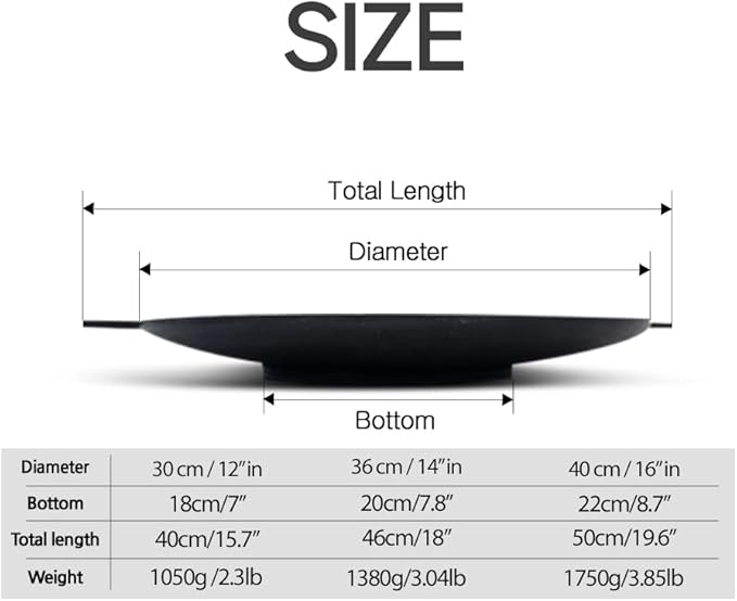 Korean BBQ C IH Griddle Grill Pan, Nonstick Coating, All Stove(Gas, Electric & Induction), Indoor Outdoor Griddle (16 IN)
