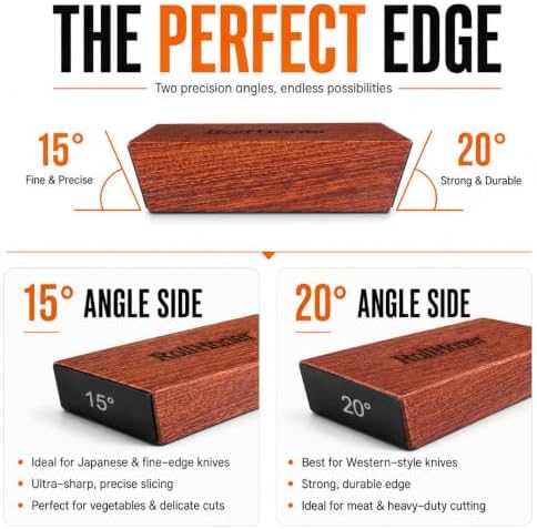 Rolling Knife Sharpener, 3-Disc Magnetic Knife Sharpening Kit