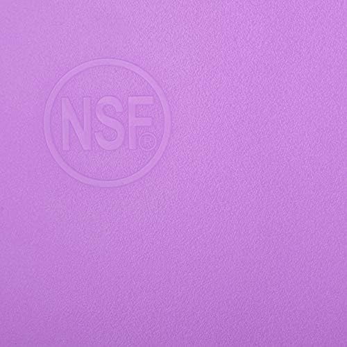 Thirteen Chefs 18x12 Purple Cutting Board for Allergens, Commercial Plastic