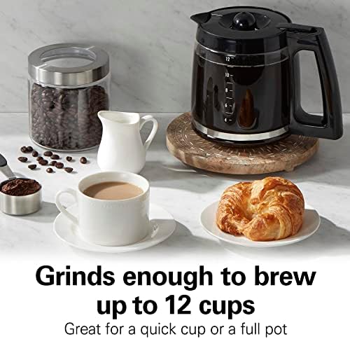 Hamilton Beach Fresh Grind Electric Coffee Grinder For Up To 12 Cups