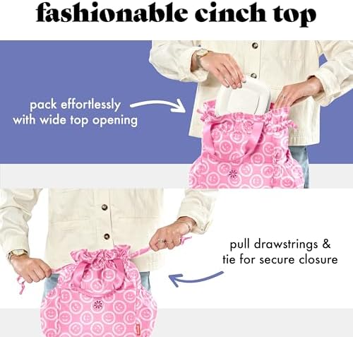 Fit & Fresh Cromwell Cinch Insulated Lunch Bag for Women w/Containers