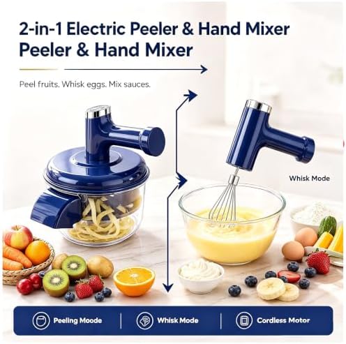 Electric Fruit Peeler & Mixer, 2-In-1 Smart Fruit and Vegetable Peeler，#A