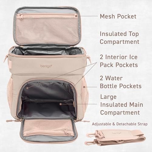 Bentgo Prep Deluxe Insulated Meal Prep Lunch Bag for Adults, Holds 5 Meals