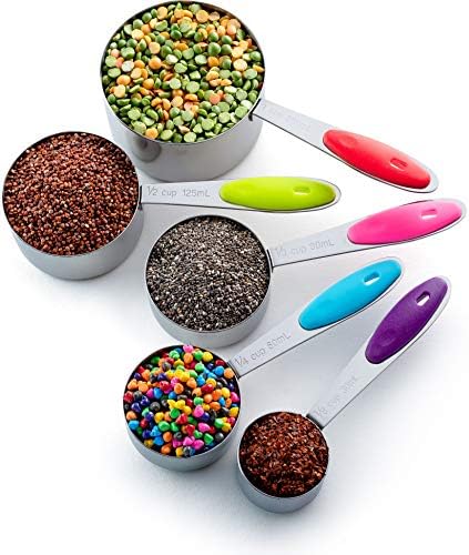 Bellemain Stainless Steel Measuring Cups Set of 6, Nesting Design