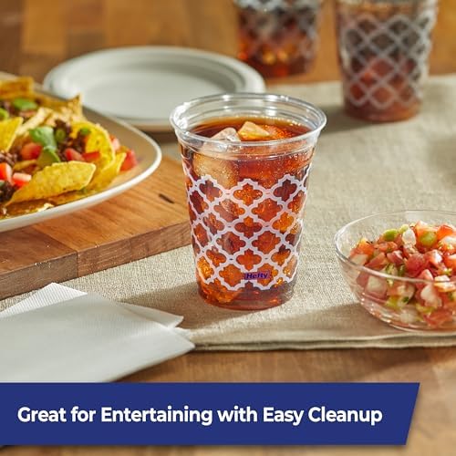 Hefty Party Perfect Clear Plastic Cups, 18oz, 20ct