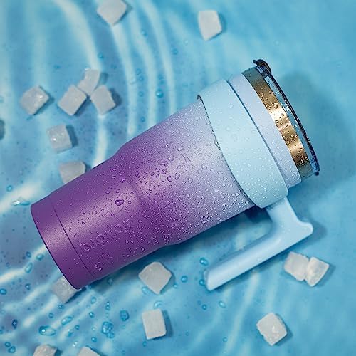 BJPKPK 40 oz Tumbler with Handle & Straw, Insulated Stainless Steel Mug
