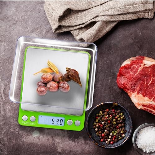 Fuzion Small Gram Scale 3000g, Digital Kitchen Food Scale, Gram and Ounce