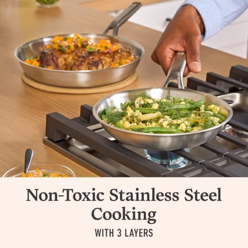 Calphalon Stainless Steel 8-Inch and 10-Inch Fry Pan Set