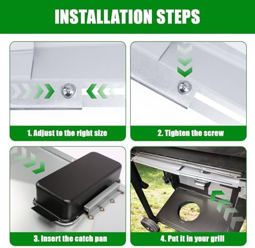 Uniflasy Grease Tray with Catch Pan for Nexgrill, Dyna-Glo Grills