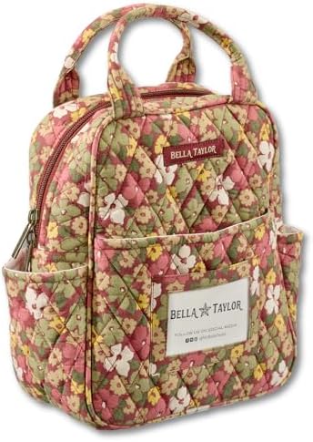 Bella Taylor Lunch Tote, Quilted Lunch Bag, Autumn Garden