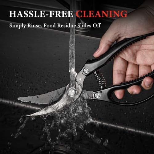 Emojoy All-Metal Kitchen Poultry Shears with Titanium Coated Blades