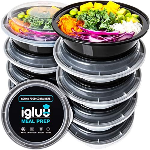Igluu Meal Prep Containers Reusable (10 Pack) 1 Compartment – 28oz
