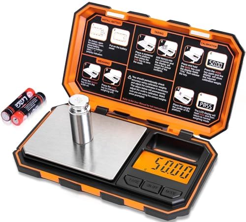 Fuzion Digital Pocket Scale, 500g x 0.01g Gram Scale, High Precision