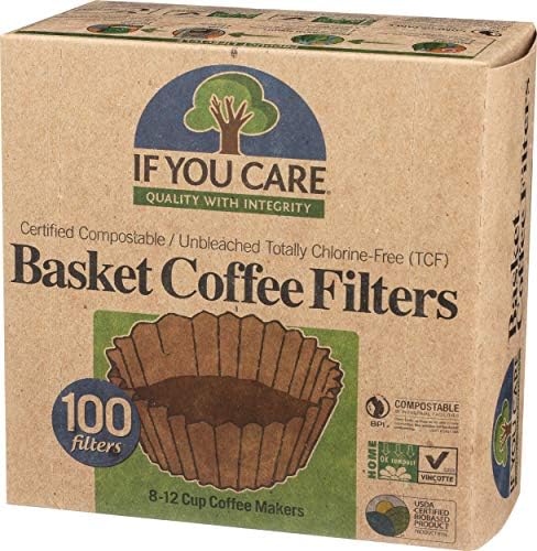 If You Care Coffee Filter Baskets,Fits 8-12 Cup Drip Coffee Makers, 100 count (Pack of 2)