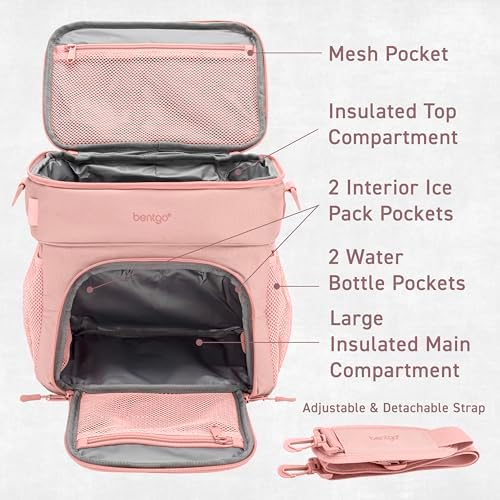 Bentgo Prep Deluxe Insulated Meal Prep Lunch Bag for Adults, Holds 5 Meals