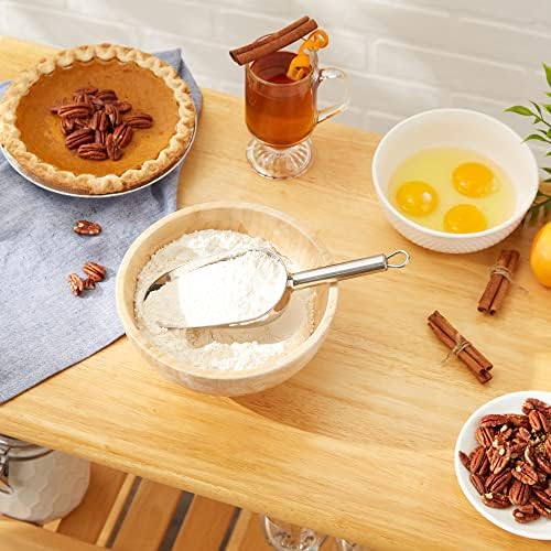 RSVP International Endurance Stainless Steel Measuring Scoop Collection, 1-Cup