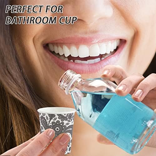 Clawsoff 300 Pack 3 oz Paper Cups Small Disposable Mouthwash Bathroom Cups