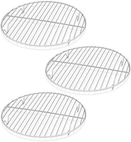 Herogo Steamer Cooling Racks, 3 Pack 9.1 inch Round Cooking Racks