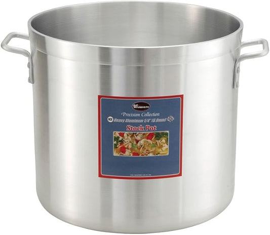 Winco 6.0mm Aluminum Stock Pot, 20-Quart, Medium