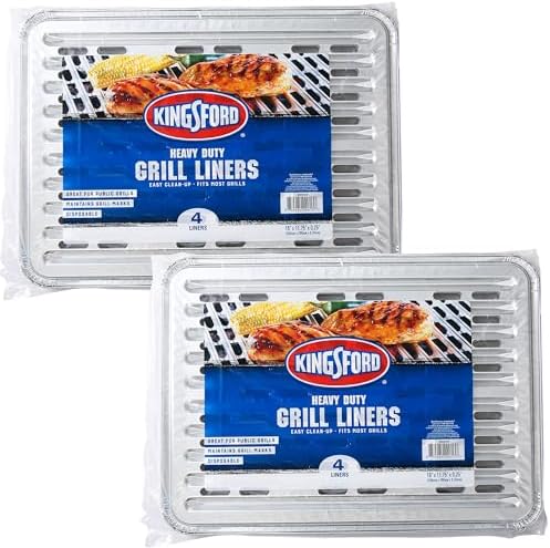 Kingsford Heavy Duty Disposable Grill Liners, 16 x 11.75 Inch, 4 Count