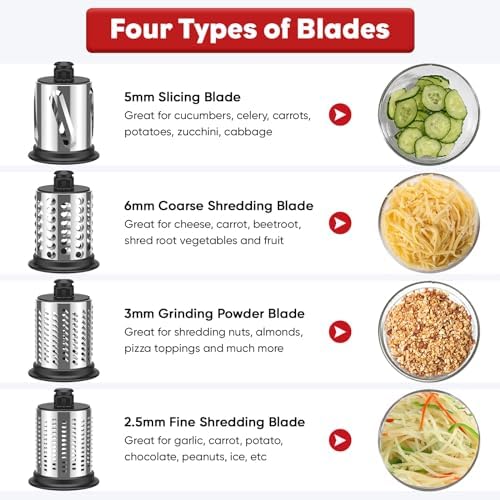 InnoMoon Stainless Steel Slicer Shredder Attachment for KitchenAid Mixer